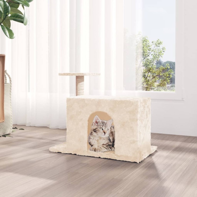 Árvore para gatos com poste arranhador sisal 51 cm cor creme-Móveis para gatos-Home Retail