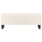 Banco 100x35x41 cm couro artificial cor creme