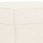 Banco 100x35x41 cm couro artificial cor creme