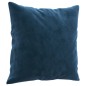 Almofadas decorativas 2 pcs 40x40 cm veludo azul