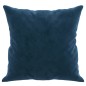 Almofadas decorativas 2 pcs 40x40 cm veludo azul