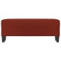 Banco 100x35x41 cm couro artificial vermelho tinto