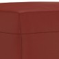 Banco 100x35x41 cm couro artificial vermelho tinto