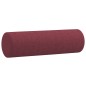 Almofadas decorativas 2 pcs Ø15x50 cm tecido vermelho tinto