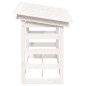 Suporte para lenha 108x64,5x78 cm pinho maciço branco