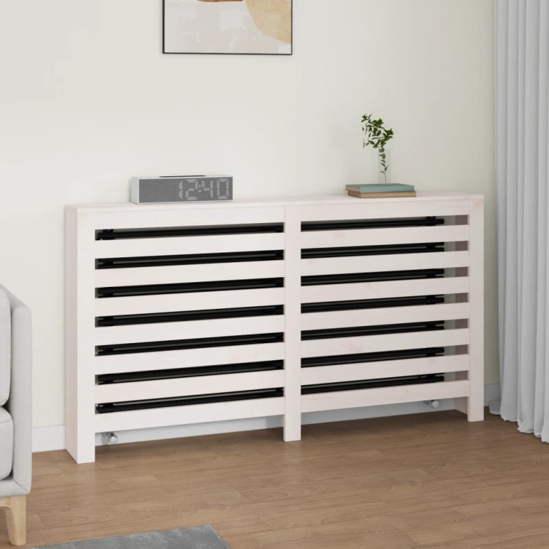 Cobertura de radiador 153 x 19 x 84 cm pinho maciço branca-Acessórios para aquecedores-Home Retail