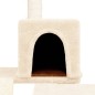 Árvore para gatos c/ postes arranhadores sisal 82 cm cor creme