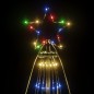 Árvore de Natal com espigão 1134 luzes LED 800 cm colorido