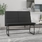 Banco 100x75x76 cm couro artificial preto