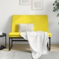 Banco 100x75x76 cm tecido amarelo-claro