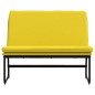 Banco 100x75x76 cm tecido amarelo-claro