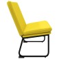 Banco 100x75x76 cm tecido amarelo-claro