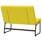 Banco 100x75x76 cm tecido amarelo-claro