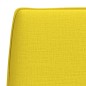 Banco 100x75x76 cm tecido amarelo-claro