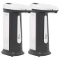 Dispensador autom. sabão 2 pcs sensor infraverm. c/ som 800 ml