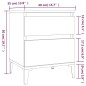 Mesas de cabeceira 2 pcs 40x35x50 cm cor carvalho castanho