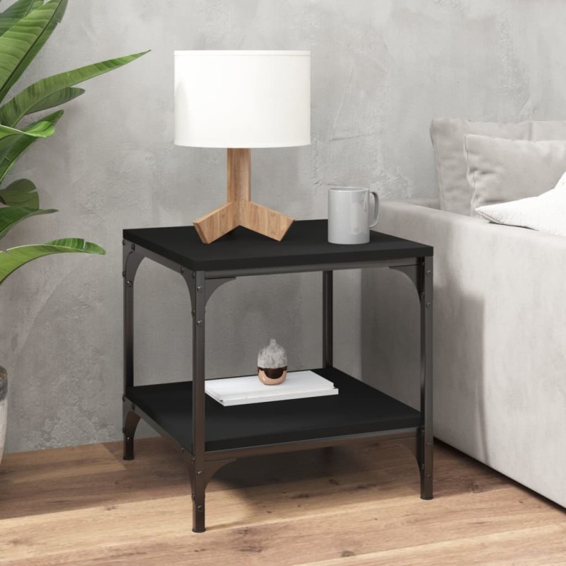 Mesa de apoio 40x40x40 cm derivados de madeira preto-Mesas de centro-Home Retail