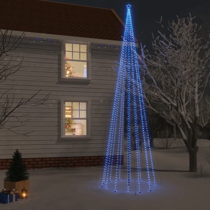 Árvore de Natal com espigão 1134 luzes LED 800 cm azul-Árvores de Natal-Home Retail