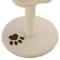 Árvore p/ gatos c/postes arranhadores sisal 40 cm bege/castanho