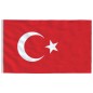 Bandeira da Turquia e mastro 5,55 m alumínio