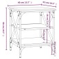 Mesas de apoio 2pcs 40x42x50 cm derivados de madeira cor sonoma