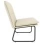 Banco 100x75x76 cm couro artificial cor creme