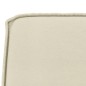 Banco 100x75x76 cm couro artificial cor creme