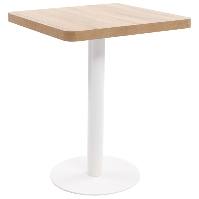 Mesa bistrô 60x60 cm MDF castanho-claro-Mesas de cozinha e de sala de jantar-Home Retail