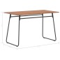 Mesa de jantar 120x60x73 cm contraplacado maciço e aço