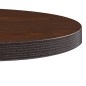 Mesa bistrô 60 cm MDF castanho-escuro