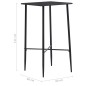 Mesa de bar 60x60x111 cm MDF preto