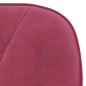 Cadeiras de jantar 2 pcs veludo vermelho tinto