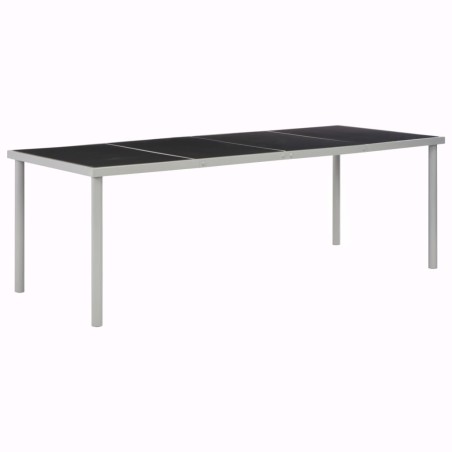 Mesa de jardim 220x90x74,5 cm preto