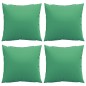 Almofadas decorativas 4 pcs 40x40 cm tecido verde