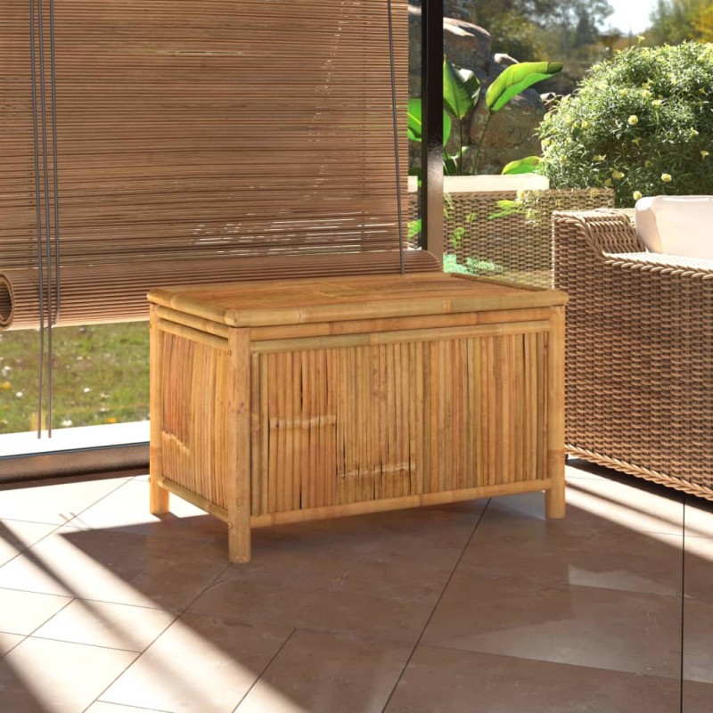 Caixa de arrumação para jardim 90x52x55 cm bambu-Baús para armazenamento exterior-Home Retail