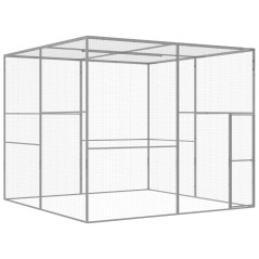 Jaula para gatos 3x3x2,5 m aço galvanizado