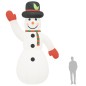 Boneco de neve insuflável com luzes LED 620 cm