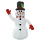 Boneco de neve insuflável com luzes LED 240 cm