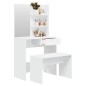 Conjunto toucador 74,5x40x141 cm branco