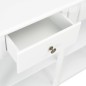 Mesa consola 110x30x76 cm derivados de madeira branco