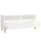 Móvel p/ TV 100x34,5x44,5 cm derivados madeira branco brilhante