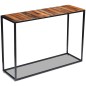 Mesa consola 110x35x76 cm madeira reciclada maciça