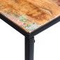 Mesa consola 110x35x76 cm madeira reciclada maciça