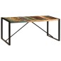 Mesa de jantar 180x90x75 cm madeira recuperada maciça