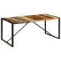 Mesa de jantar 180x90x75 cm madeira recuperada maciça