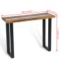 Mesa consola em teca 100x35x75 cm