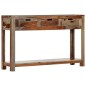 Mesa consola c/ 3 gavetas 120x30x75 cm madeira sheesham maciça