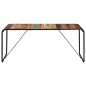 Mesa de jantar 180x90x76 cm madeira recuperada maciça