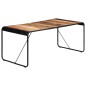 Mesa de jantar 180x90x76 cm madeira recuperada maciça