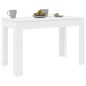 Mesa de jantar 120x60x76 cm contraplacado branco